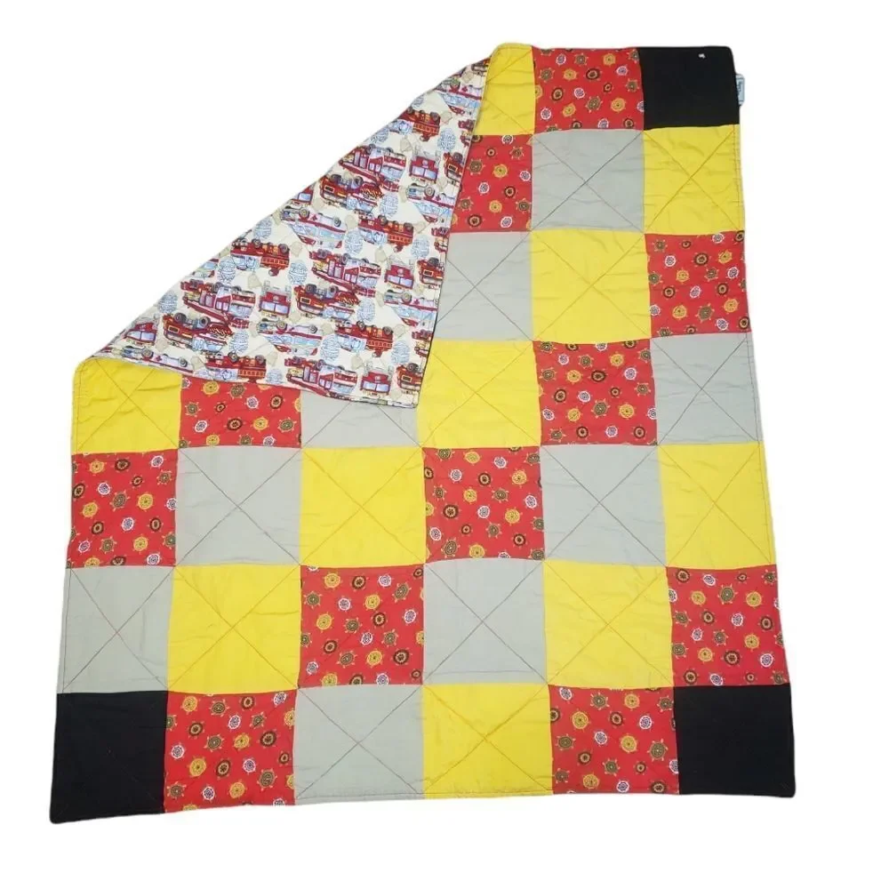 Love Thy Baby Fireman Paramedic Crib handmade Quilt
